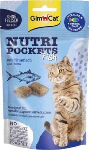 GIMCAT Nutri Pockets Fish z Tuńczykiem 60g