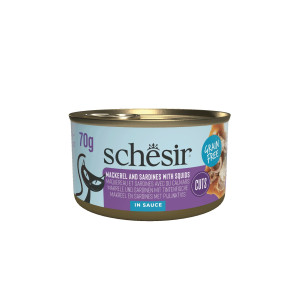 SCHESIR Cat Can Grill karma mokra dla kota pasta z sardynek w sosie z homara 70g (puszka)