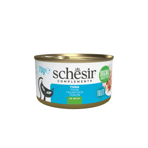 SCHESIR Complements karma mokra dla kotów tuńczyk w galarecie 70g (puszka)