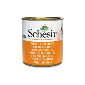 SCHESIR Complements karma mokra dla psa tuńczyk z marchewką w galarecie 285g (puszka)