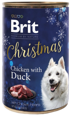 BRIT Premium By Nature Christmas - Kurczak z kaczką i jabłkami 400g