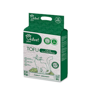 VELVET PAW Tofu żwirek ekologiczny o zapachu leśnej zieleni 6l