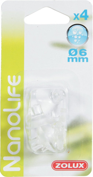 ZOLUX Przyssawki do rury 4-6mm 4szt.