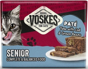 VOSKES Senior Pasztet z tuńczykiem i dorszem 85g