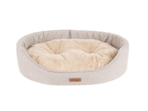 AMIPLAY Legowisko owalne Como L 58 x 50 x 15cm - Beżowe