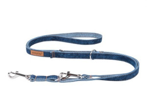AMIPLAY Smycz 6 in 1 Denim M 100-200cm x 1,5cm - Granatowy