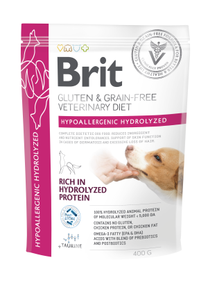 BRIT Veterinary Diets Dog Grain free Hypoallergenic Hydrolyzed 400g