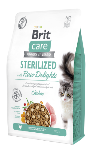 BRIT CARE Cat Grain-Free Raw Delights Sterilized 2kg