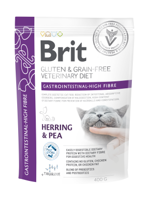 BRIT Veterinary Diets Cat Grain free Gastrointestinal High Fibre 400g