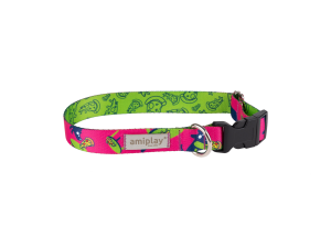 AMIPLAY Obroża regulowana Amik PizzaDog 35 – 50 x 2,5cm