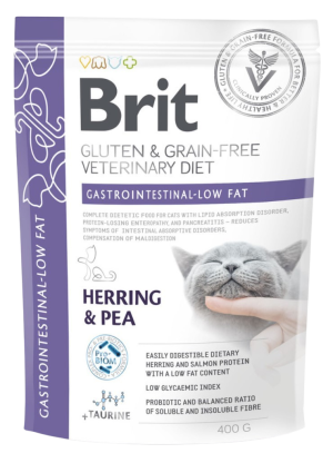 BRIT Grain Free Veterinary Diets Cat Gastrointestinal-Low Fat 2kg