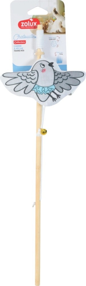 ZOLUX Zabawka dla kota wędka bambus ptak w tutu Chatouille 48,8cm