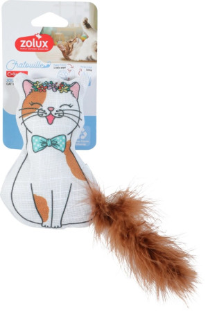 ZOLUX Zabawka dla kota z piórkami i kocimiętką kot muszka Chatouille 13cm