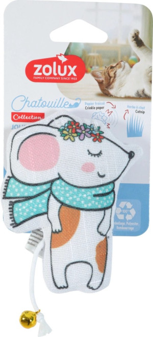 ZOLUX Zabawka dla kota dzwonek kocimiętka mysz szalik Chatouille 11cm