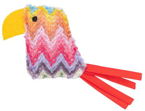TRIXIE Papuga zabawka dla kota z kocimiętką 12cm