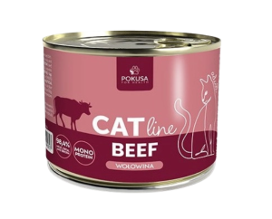 POKUSA CatLine karma mokra dla kotów dorosłych - wołowina 400g
