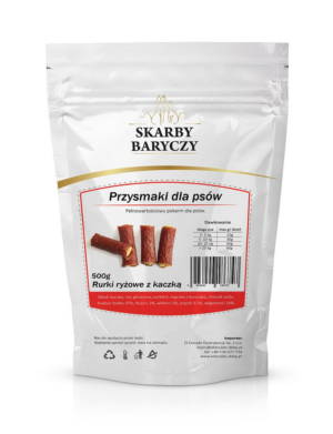 SKARBY BARYCZY Rurki ryżowe z kaczką 500g 500 g