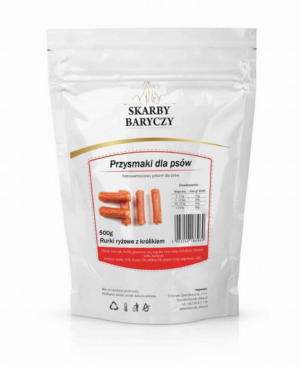 SKARBY BARYCZY Rurki ryżowe z królikiem 500g 500 g