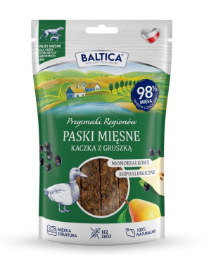 BALTICA PRZYSMAKI REGIONÓW mięsne paski kaczka z gruszką 90g