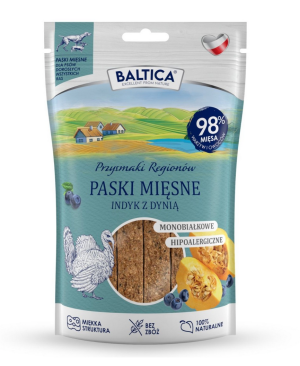 BALTICA PRZYSMAKI REGIONÓW mięsne paski indyk z dynią 90g