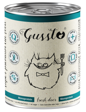 GUSSTO Cat - Fresh Deer (puszka) 200g (puszka)