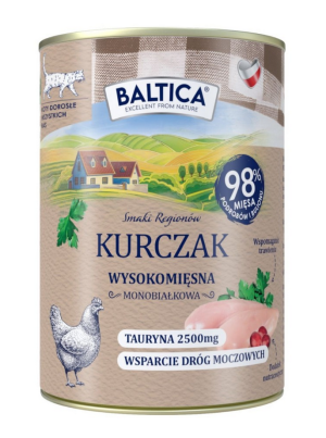 BALTICA SMAKI REGIONÓW Kot dorosły Kurczak 400g