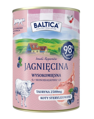 BALTICA SMAKI REGIONÓW Kot dorosły Jagnięcina 400g