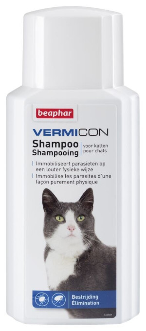 BEAPHAR Vermicom Shampoo Cat szampon przeciwpchłowy 200 ml