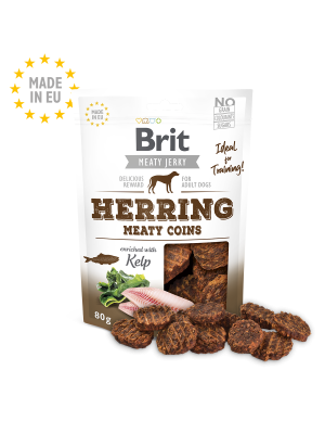 BRIT JERKY Herring Meaty Coins 80g