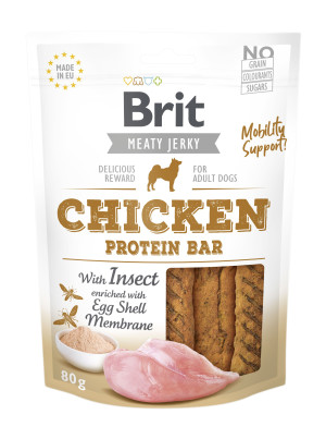 BRIT JERKY Chicken with Insect Protein Bar 80g