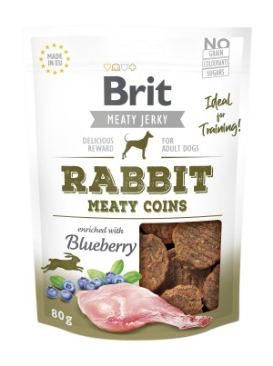 BRIT JERKY Rabbit Meaty Coins 80g