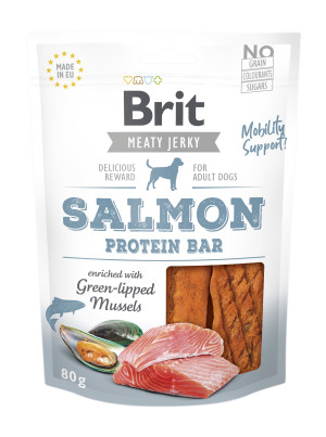 BRIT JERKY Salmon Protein Bar 80g