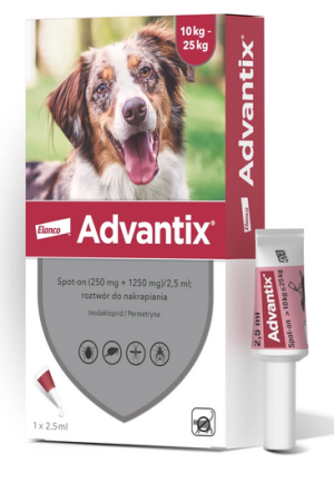 ELANCO Advantix Spot-on 10kg - 25kg 10kg - 25kg ( 4x 2,5ml)