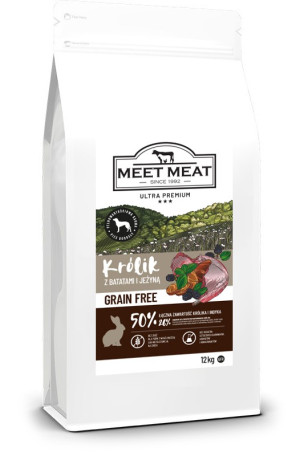 MEET MEAT Grain Free - Królik z Batatami i Jeżyną 12 kg