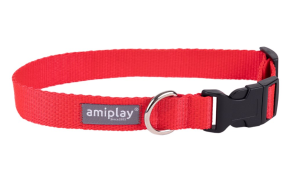 AMIPLAY Obroża regulowana Popular - czerwona S