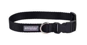 AMIPLAY Obroża regulowana Popular - czarna S