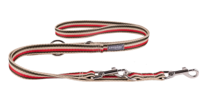 AMIPLAY Smycz Regulowana 6 in 1 Popular - czerwono oliwkowa M