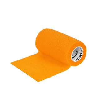 Bandaż kohezyjny 10 cm x 4,5m pomarańczowy 1 sztuka