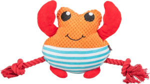 TRIXIE Krab ze sznurkami zabawka dla psa 28cm