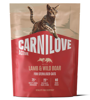 CARNILOVE ACTIVE CAT Adult Sterilised Lamb and Wild Boar 400g