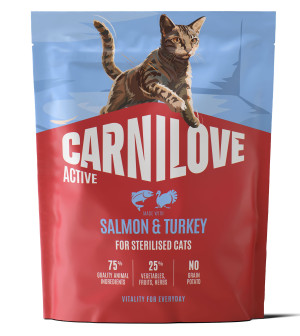 CARNILOVE ACTIVE CAT Adult Sterilised Salmon and Turkey 400g