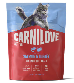CARNILOVE ACTIVE CAT Adult Salmon and Turkey Large 400g