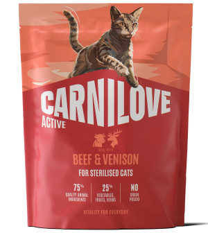CARNILOVE ACTIVE CAT Adult Sterilised Beef and Venison 400g