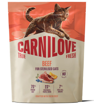 CARNILOVE CAT TRUE FRESH Adult Sterilised Beef 400g