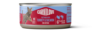 CARNILOVE CAT Kitten Turkey and Salmon 100g (puszka)