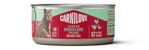 CARNILOVE CAT Adult Chicken, Duck and Pheasant 100g (puszka)