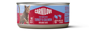CARNILOVE CAT Adult Turkey and Salmon 100g (puszka)