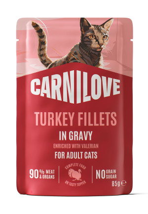 CARNILOVE CAT Adult Turkey in gravy 85g (saszetka)