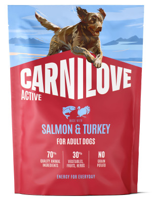 CARNILOVE ACTIVE DOG Adult Salmon and Turkey 1,5 kg