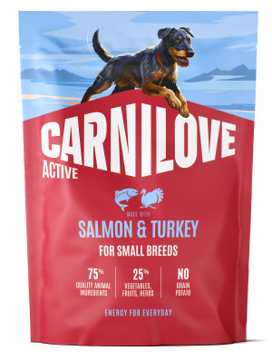 CARNILOVE ACTIVE DOG Adult Small Salmon and Turkey 1,5 kg